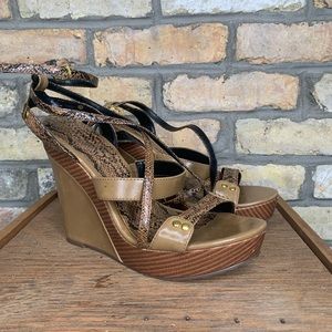 Shoedazzle ‘Harmony’ Strappy Wedge Sandals